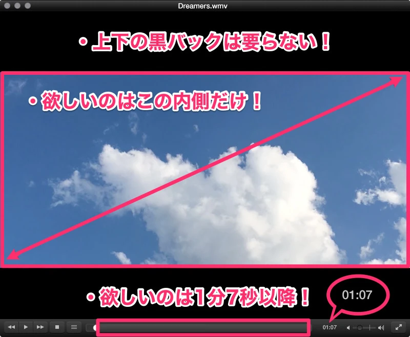 編集したいWMVビデオ