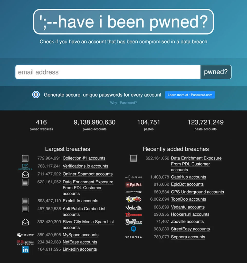 Have I Been Pwned
