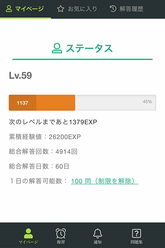 BooQsのステータス