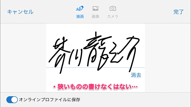 手書きできなくはない