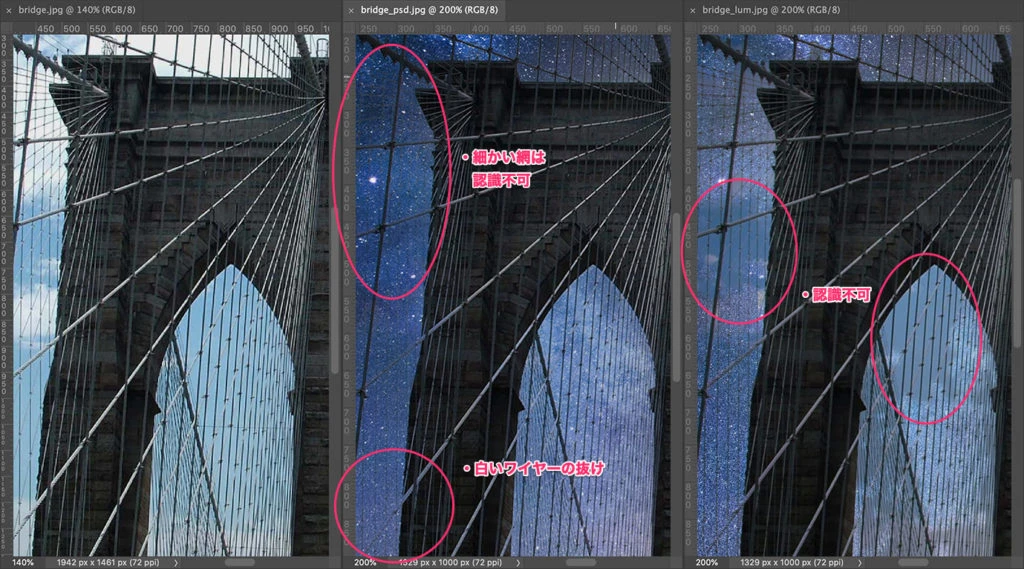細かい点はあるものの全体の雰囲気は妥当か…ただLuminarは抜けが気になる